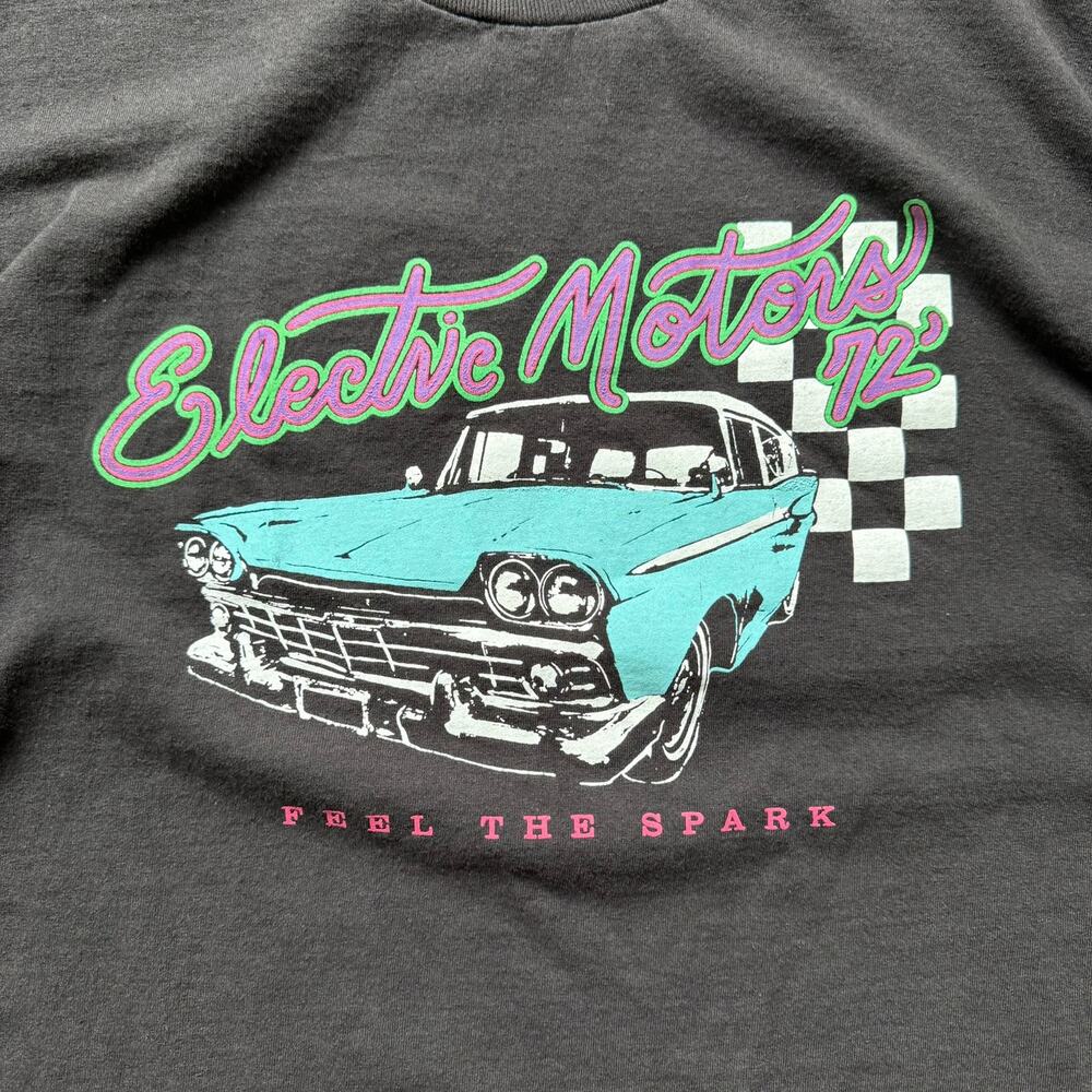 J. Galt Electric Motors ’72 Graphic Tee Black Car One Size